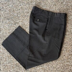 Men's Banana Republic Dark Gray Wool Dress Pants